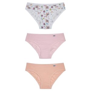 Calcinha DelRio Infantil 51309 Kit C/3