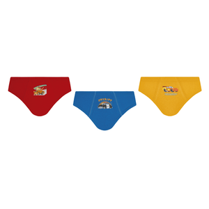 Cueca Lupo Carros Disney em Algodão Infantil 175-089 Kit C/3