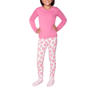 Pijama Lupo 22513-001 Legging Corações Infantil