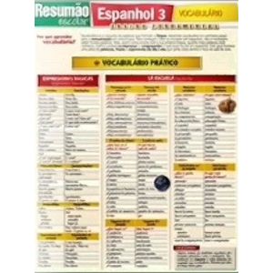 RESUMAO - ESPANHOL 3 - VOCABULARIO