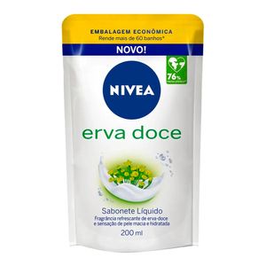 NIVEA SABONETE LIQUIDO ERVA DOCE REFIL 200ML