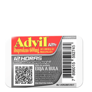 ADVIL 12H 600MG 2CPR