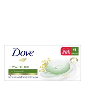 KIT SABONETE DOVE ERVA DOVE 90G 6UN