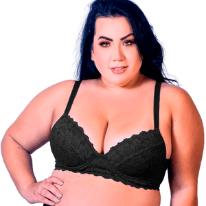 Sutiã Lut Base em Renda Plus Size 1225