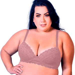 Sutiã Lut Base em Renda Plus Size 1225