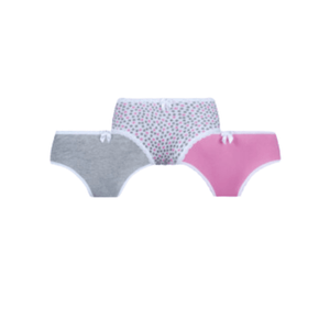 Calcinha Lobinha Infantil Estampada 18100-089 Kit C/3