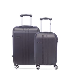 Kit 2 Malas de Viagem Média e Bordo Gama 3 - Preto