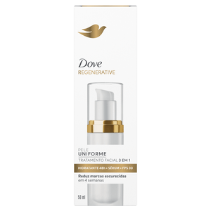 DOVE REGENERATIVE TRATAMENTO FACIAL 3EM1 FPS30 PUMP 50ML
