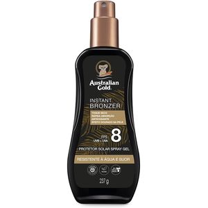 AUSTRALIAN GOLD PROTETOR SOLAR INSTAN BRONZ SPRAY FPS8 237ML
