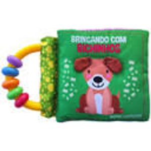 LIVRO DE PANO CHOCALHO - BRINCANDO COM BICHINHOS
