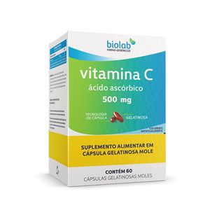 VITAMINA C BIOLAB 500MG 60CP GEL (descontinuado)