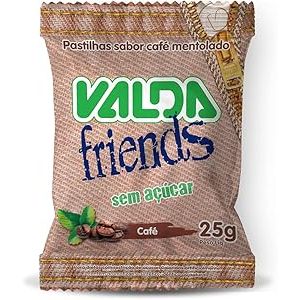 VALDA FRIENDS PASTILHA SABOR CAFE SEM AÇUCAR 25G