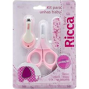 KIT PARA UNHA BEBE ROSA RICCA
