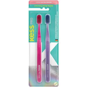 ESCOVA DENTAL KESS PRO EXTRA MACIA 2UN