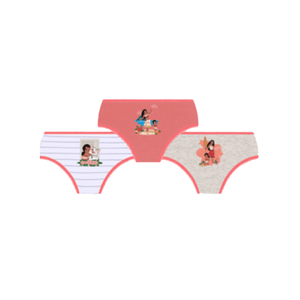 KIT C/3 Calcinha Infantil Moana Lupo 18206-089