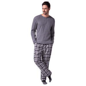 Pijama Masculino Xadrez Lupo 28587-001