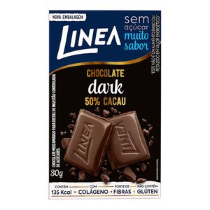 LINEA CHOCOLATE MEIO AMARGO C COLAGENO ZERO AÇUCAR 30G