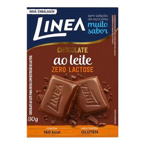 LINEA CHOCOLATE AO LEITE ZERO AÇUCAR E LACTOSE 30G