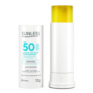 SUNLESS PROTETOR SOLAR FPS50 STICK TRANSLUCIDO 12G