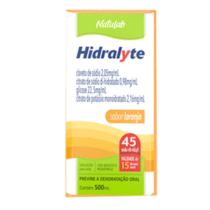 HIDRALYTE LARANJA NATULAB 500ML