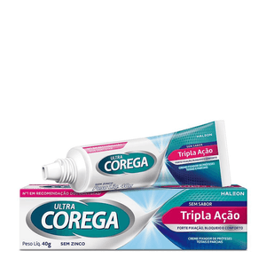 COREGA ULTRA TRIPLA AÇAO CREME SEM SABOR 40G