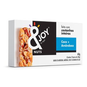 BARRAS & JOY COCO E AMENDOAS 2UN 30G