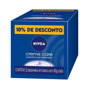 NIVEA SABONETE CREME CARE 90G 2UN