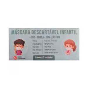 MASCARA DE PROTEÇAO DESCARTAVEL INFANTIL MEDI COMPANY ROSA 2
