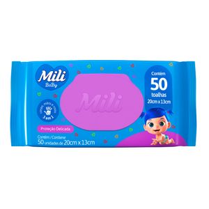 TOALHA UMEDECIDA INFANTIL MILI CAMOMILA 50UN