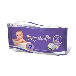 LENÇO UMEDECIDO BABY BATH 72UN