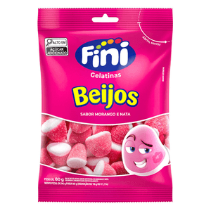 BALAS FINI BEIJOS MORANGO 90G