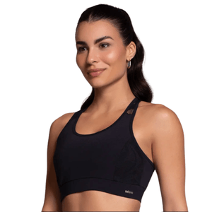 Top Esportivo Com Bojo e Recorte Tule Selene 24629.001