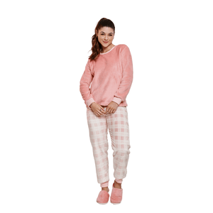 Pijama Fleece Xadrez Cia Do Corpo PJ5758