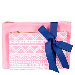 Kit com 2 Necessaires - Rosa