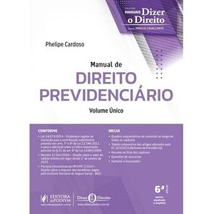 MANUAL DE DIREITO PREVIDENCIARIO - VOLUME UNICO