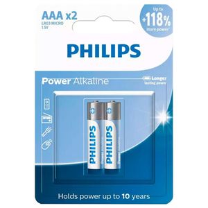 PHILIPS PILHA ALCALINA AAA 2UN