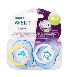 CHUPETA PHILIPS AVENT FREEFLOW MENINOS 18M+ 2UN