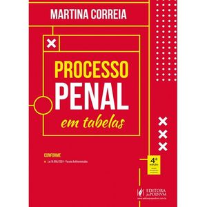 PROCESSO PENAL EM TABELAS
