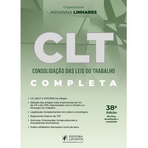 CLT - CONSOLIDACAO DAS LEIS DO TRABALHO