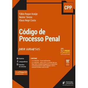 CODIGO DE PROCESSO PENAL COMENTADO PARA CONCURSOS