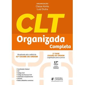CLT ORGANIZADA - LEGISLACAO EXAME DE ORDEM