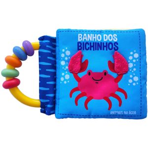 LIVRO DE PANO CHOCALHO - BANHO DOS BICHINHOS