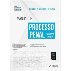 MANUAL DE PROCESSO PENAL - VOLUME UNICO