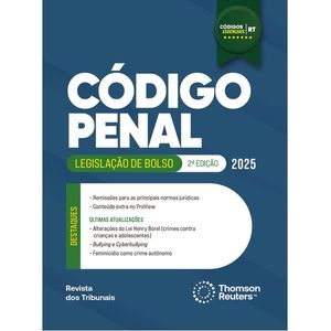 CODIGOS ESSENCIAIS RT - CODIGO PENAL - LEGISLACAO DE BOLSO