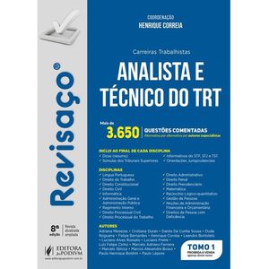 REVISACO - ANALISTA E TECNICO DO TRT - 3.650 QUESTOES COMENTADAS