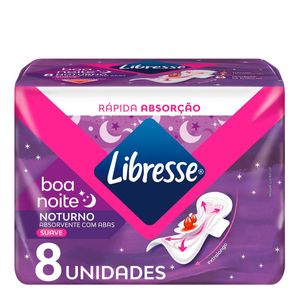 ABSORVENTE LIBRESSE REGULAR NOTURNO 8UN