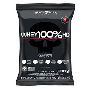 WHEY 100% HD BAUNILHA BLACK SKULL REFIL 900G