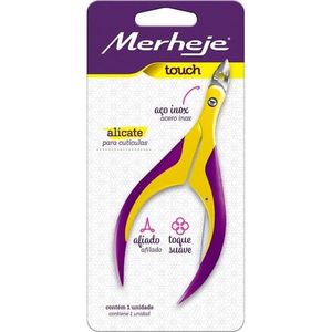 ALICATE PARA UNHA MERHEJE AMARELO E VIOLETA 1UN