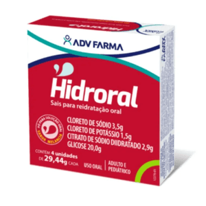 REIDRATANTE HIDRORAL SABOR MELANCIA 4 SACHES
