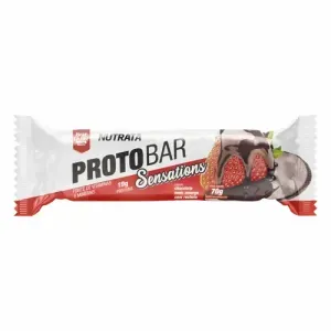 PROTO SENSATIONS BAR CHOCOLATE MEIO AMARGO E MORANGO 70G